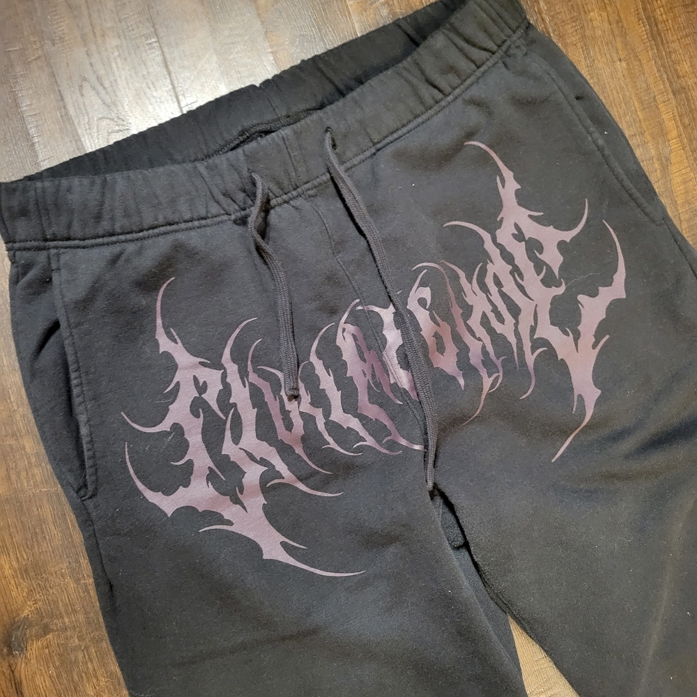 Civil Regime Bloom Bankai Concrete Rose Rhinestone Sweatpants Size M - Picture 7 of 11